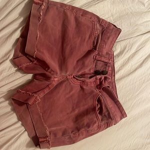 So low rise favorite midi jean shorts